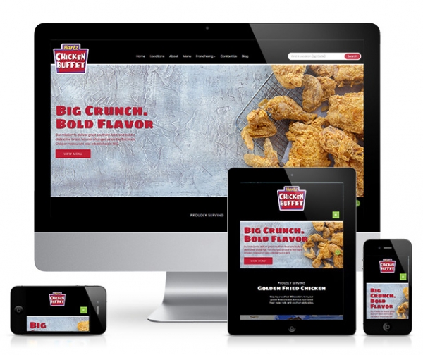 Houston Website Design Services - Hartz Chicken Buffet
