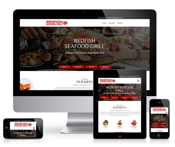 Houston Website Design Services - Redfish Seafood Grill